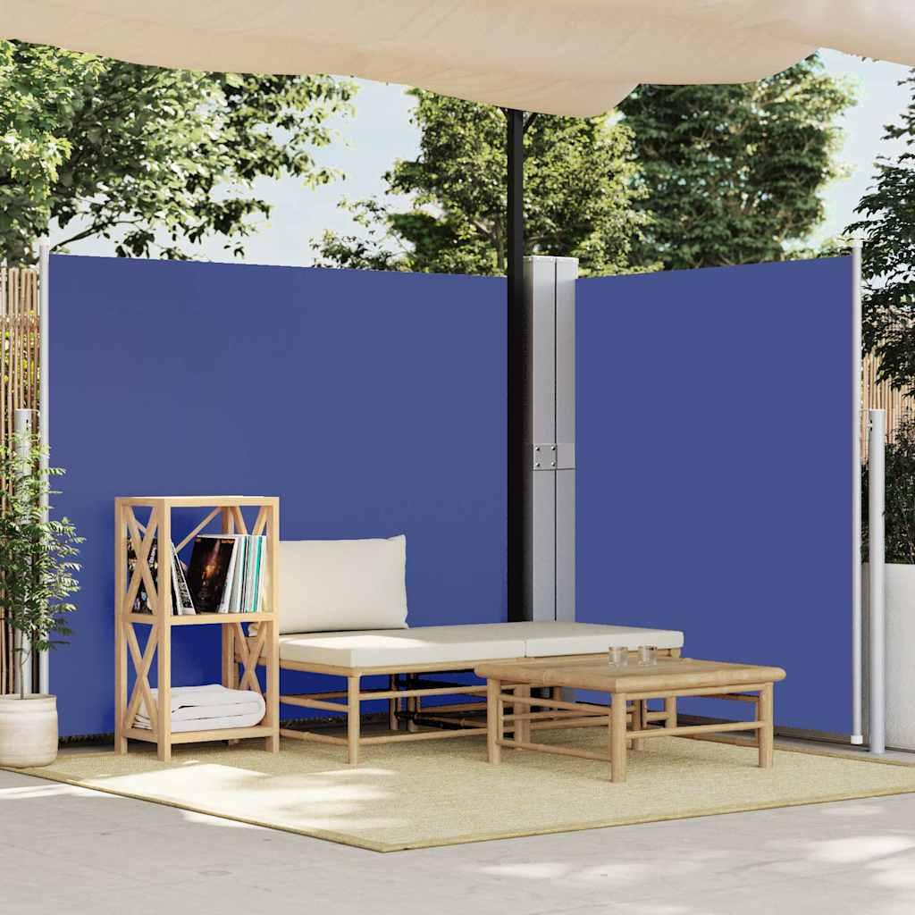Toldo lateral retráctil para patio gris antracita 140x1200 cm