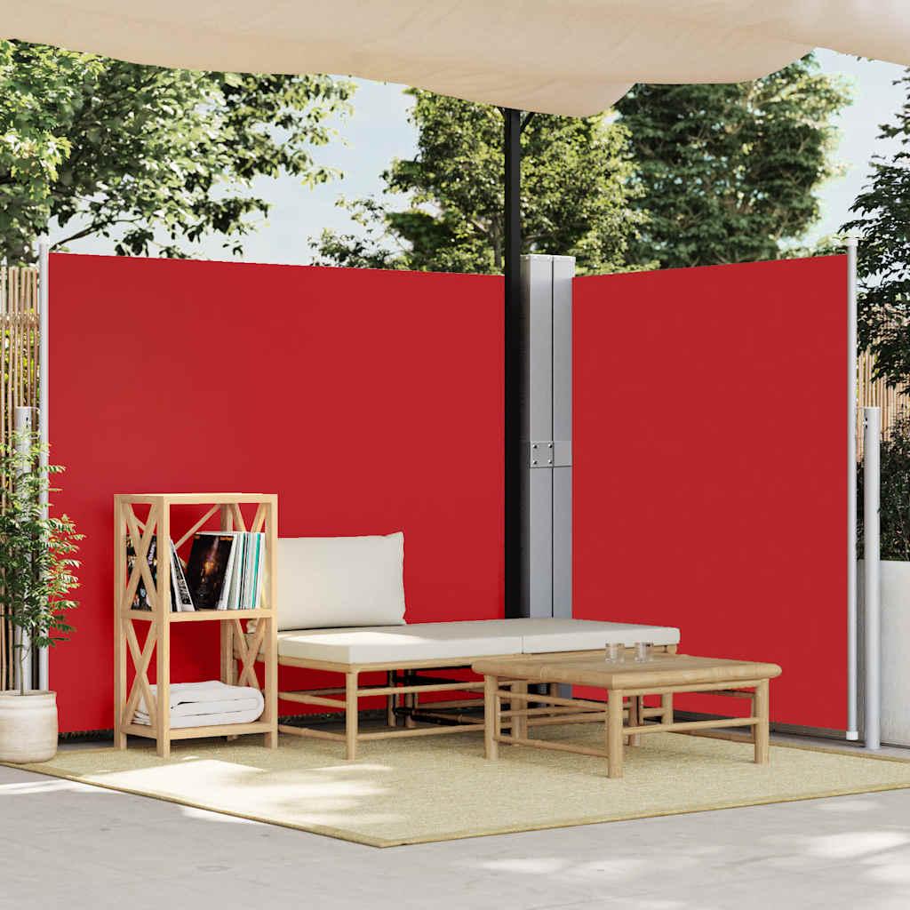 Toldo lateral retráctil para patio gris antracita 140x1200 cm