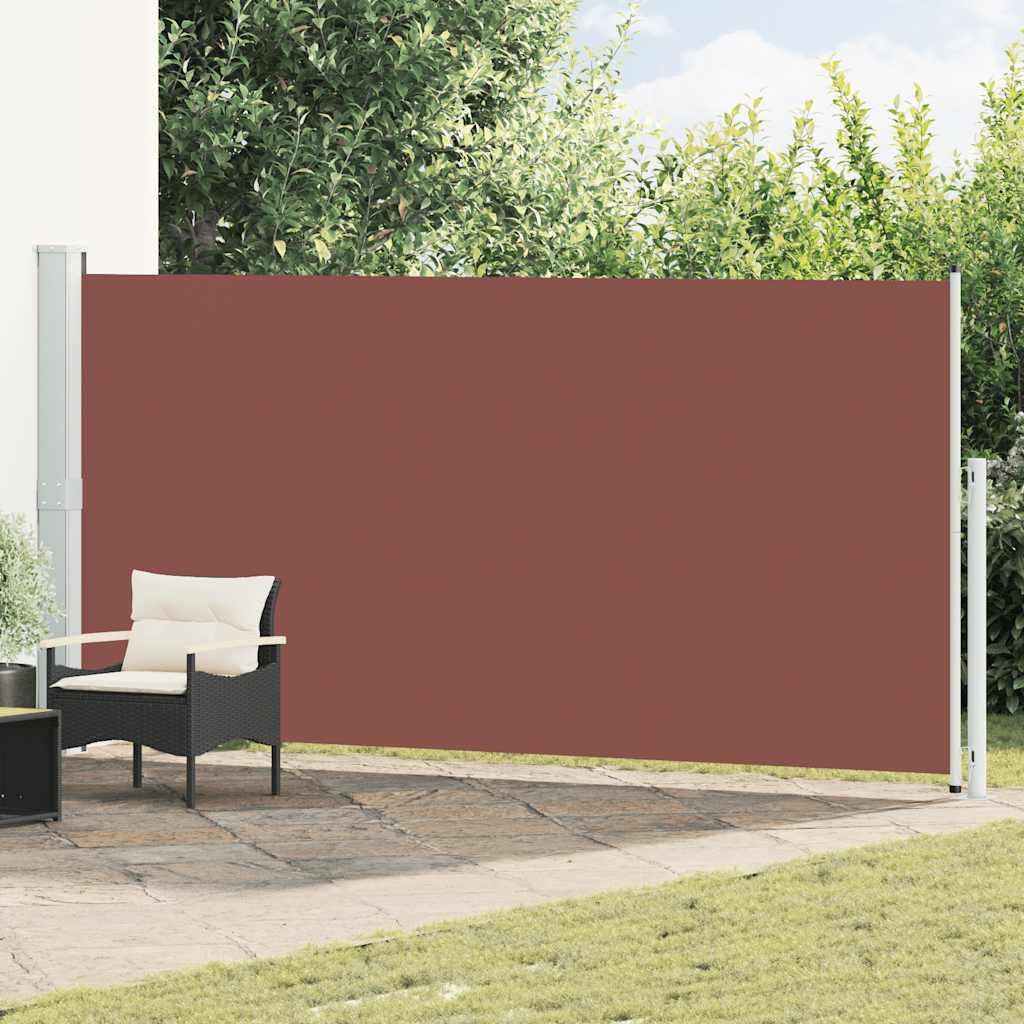Toldo lateral retráctil para patio gris antracita 140x1200 cm