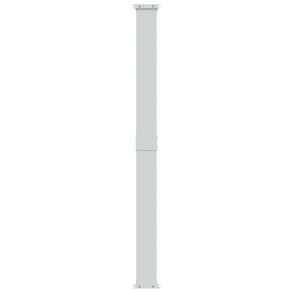 Toldo lateral retráctil para patio gris antracita 140x1200 cm