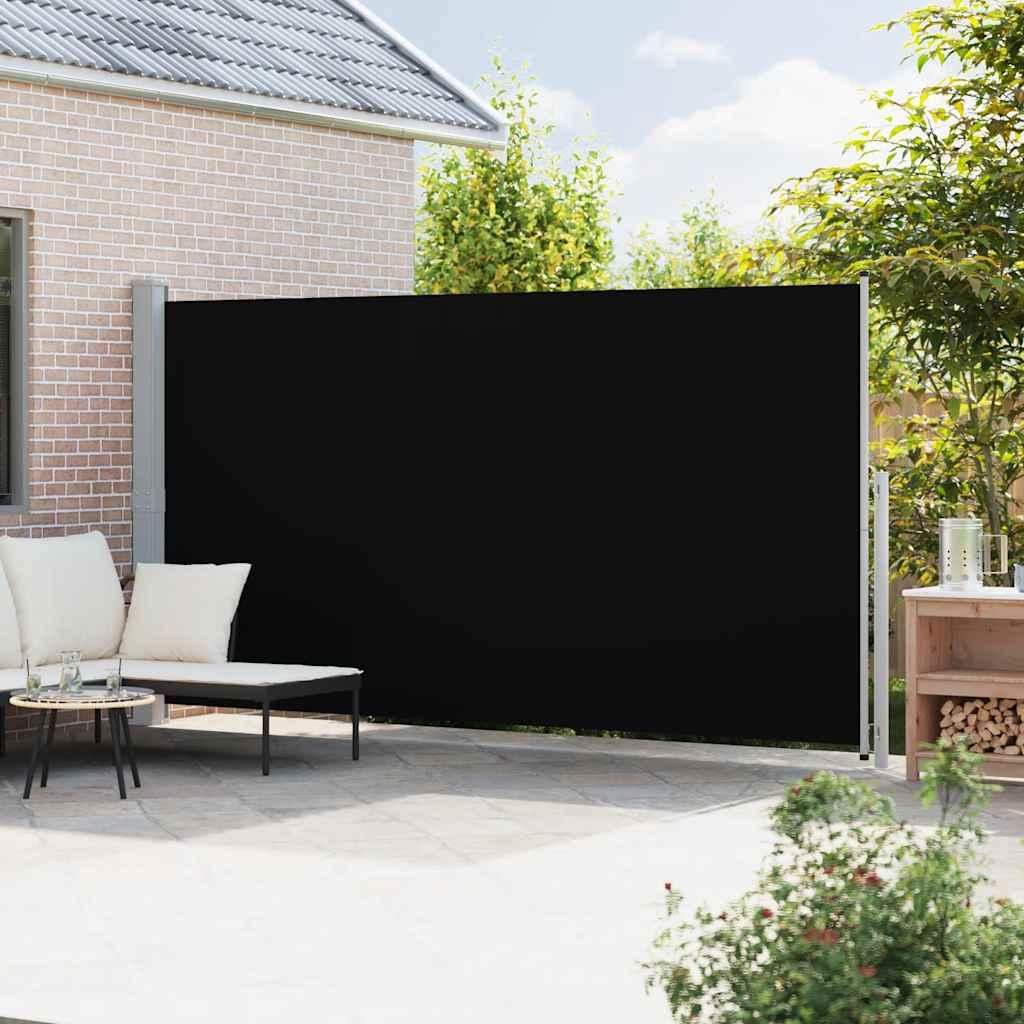 Toldo lateral retráctil para patio gris antracita 140x1200 cm