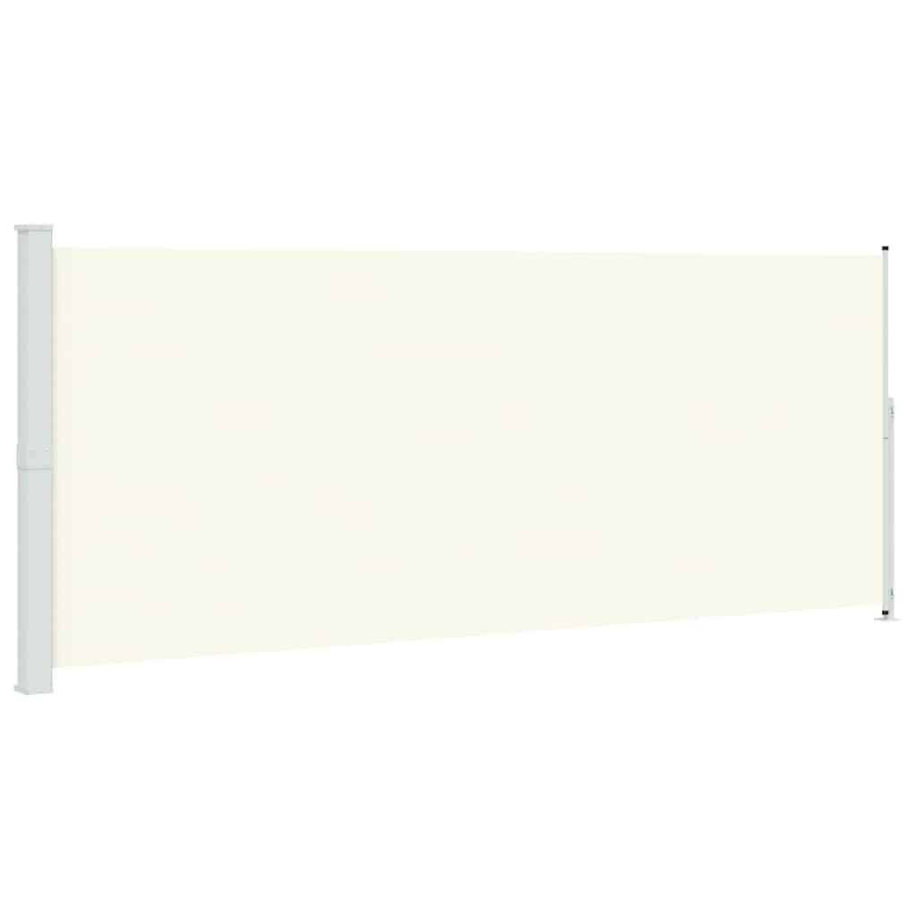 Toldo lateral retráctil para patio gris antracita 140x1200 cm