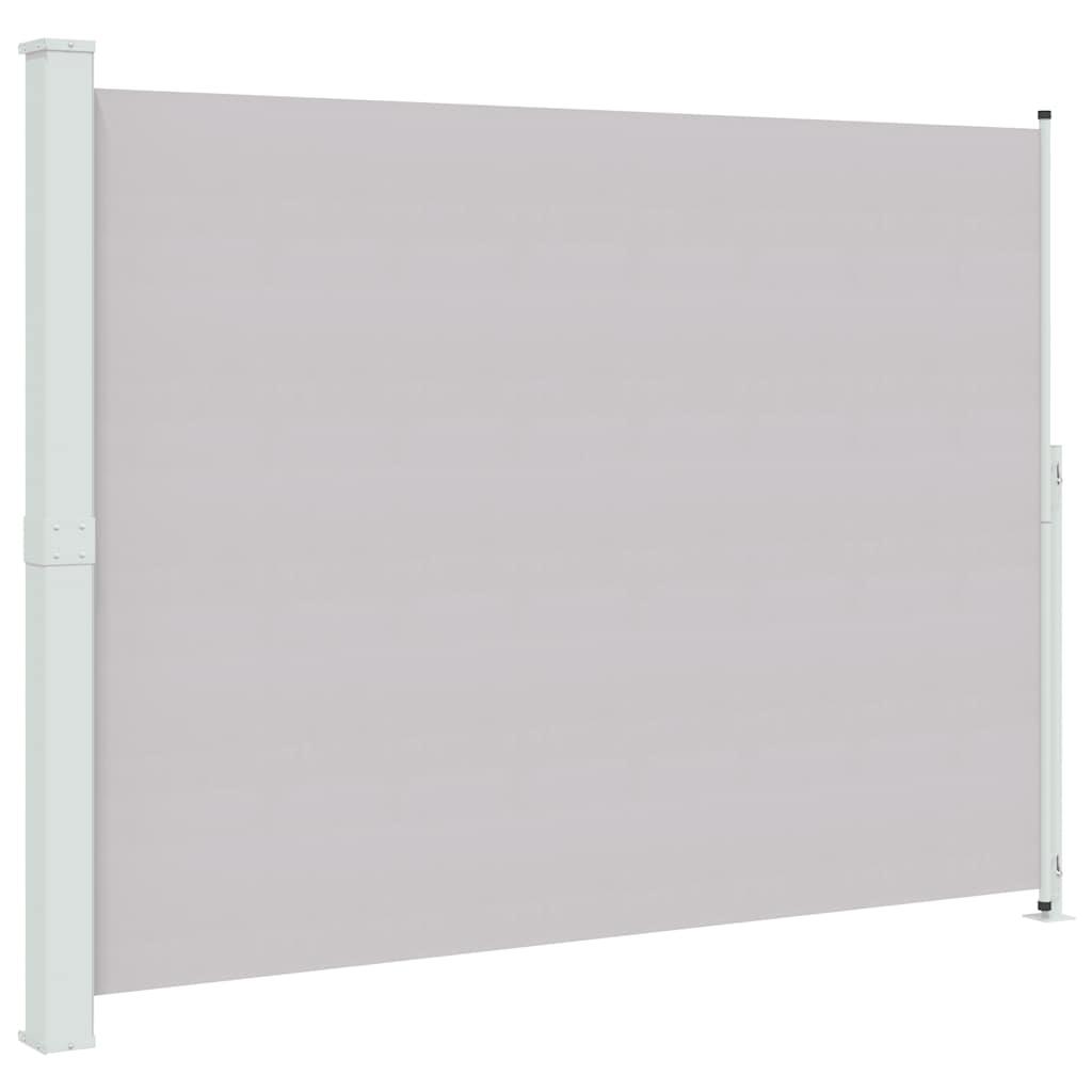 Toldo lateral retráctil para patio gris antracita 140x1200 cm