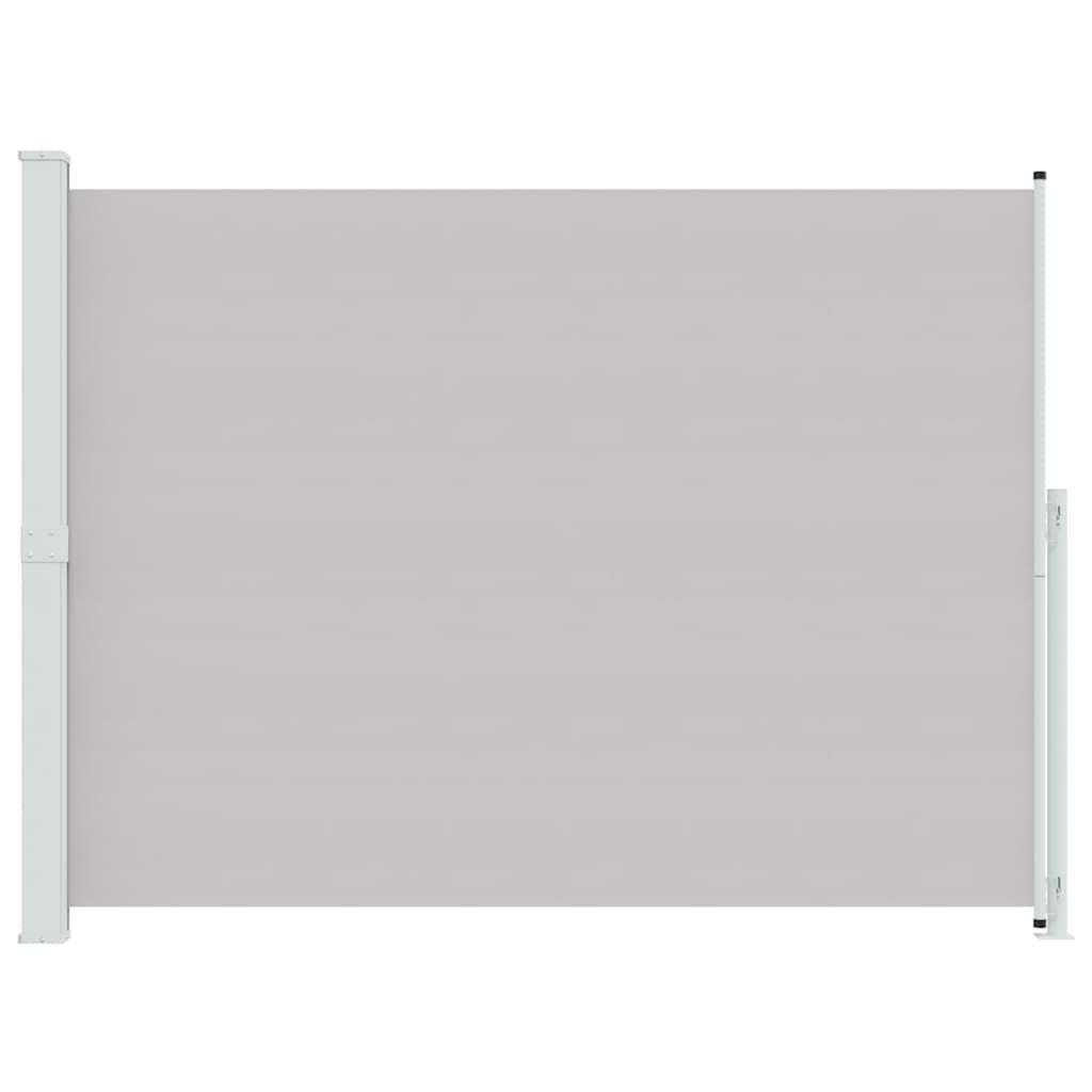 Toldo lateral retráctil para patio gris antracita 140x1200 cm