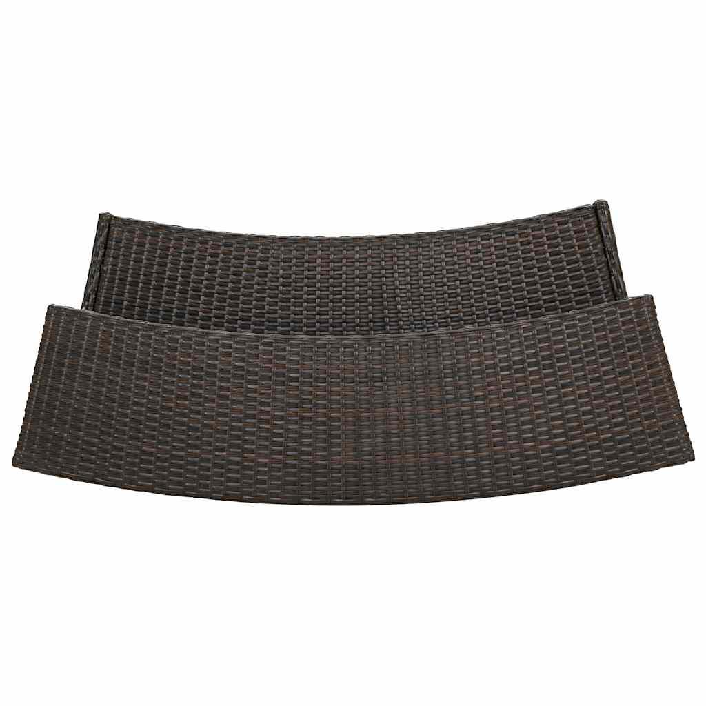 Mesa alta para jardín ratán sintético negro 60,5x60,5x110,5 cm