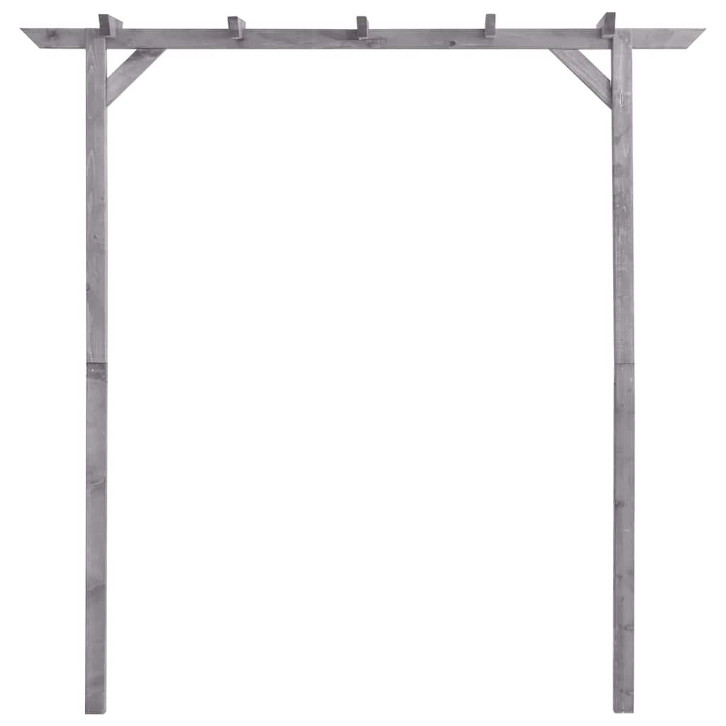 Pérgola de jardín de madera de pino impregnada 200x40x205 cm