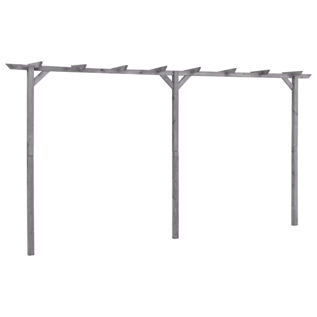 Pérgola de jardín de madera de pino impregnada 200x40x205 cm