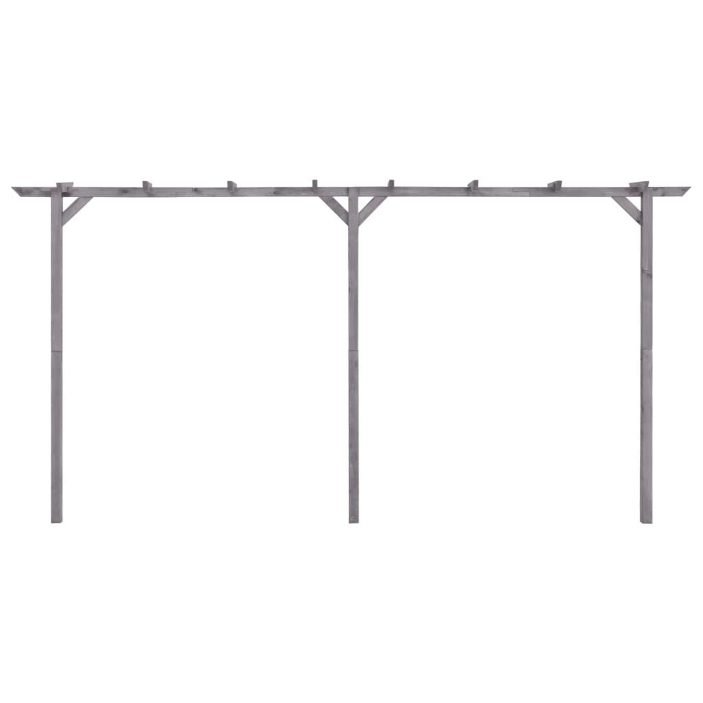 Pérgola de jardín de madera de pino impregnada 200x40x205 cm