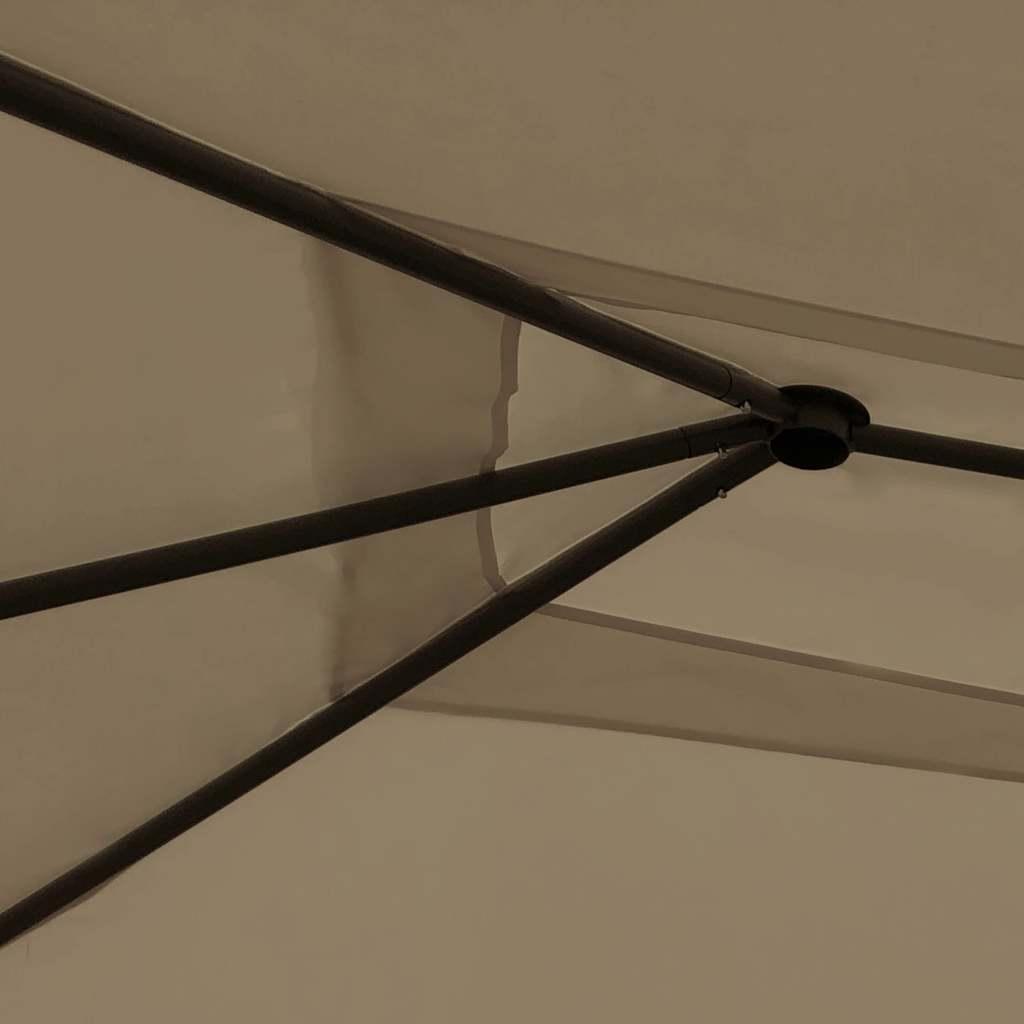 Cenador gris antracita 2,98x5,3x2,59 m 160 g/m²