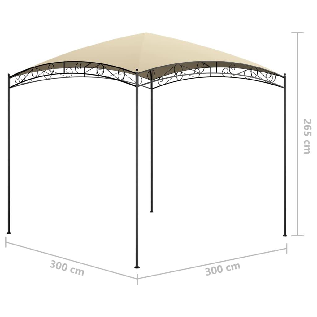 Cenador gris antracita 384x281x270 cm 180 g/m²