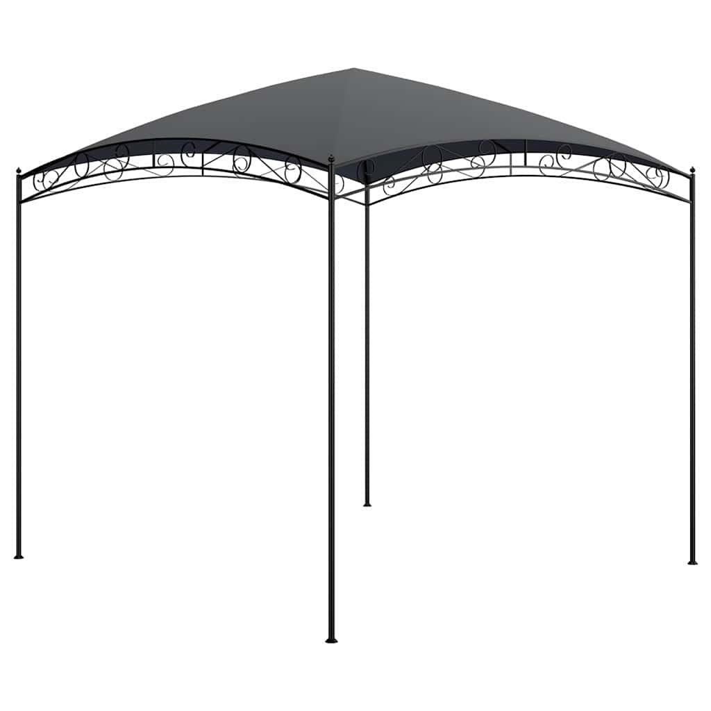 Cenador gris antracita 384x281x270 cm 180 g/m²