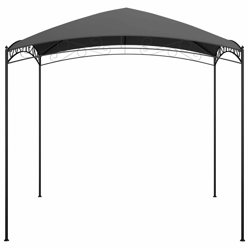 Cenador gris antracita 384x281x270 cm 180 g/m²