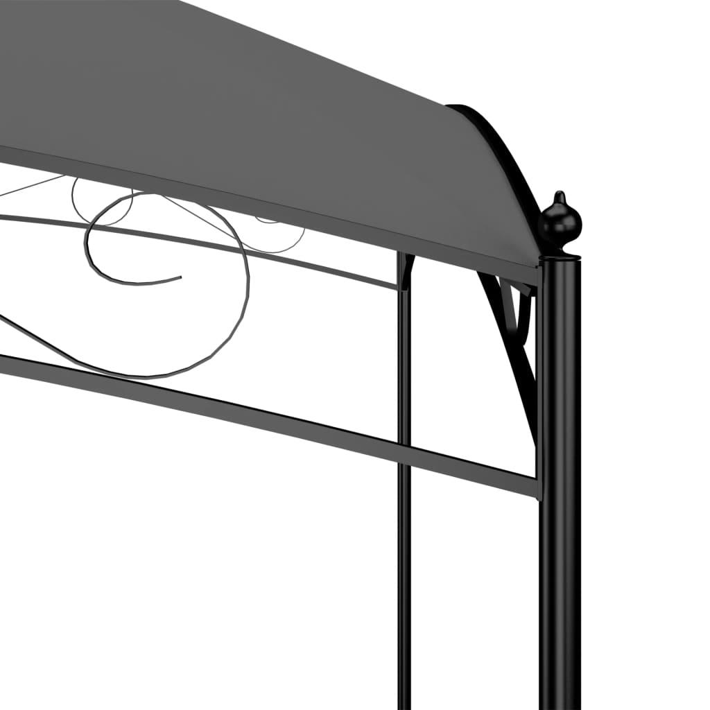 Cenador gris antracita 384x281x270 cm 180 g/m²