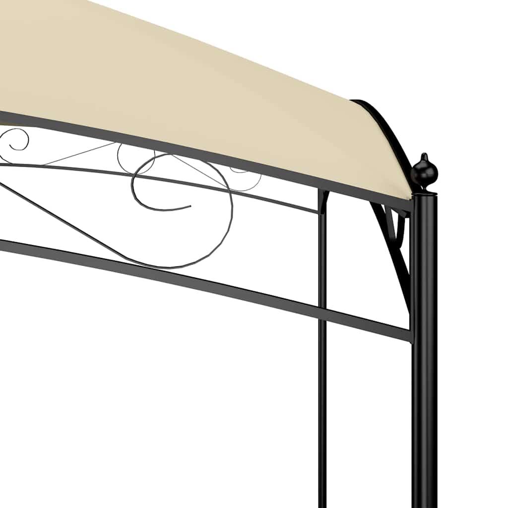 Cenador gris antracita 384x281x270 cm 180 g/m²
