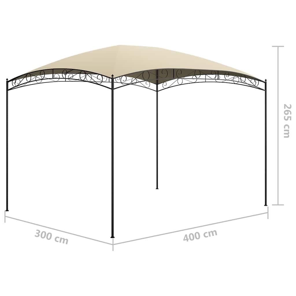 Cenador gris antracita 384x281x270 cm 180 g/m²