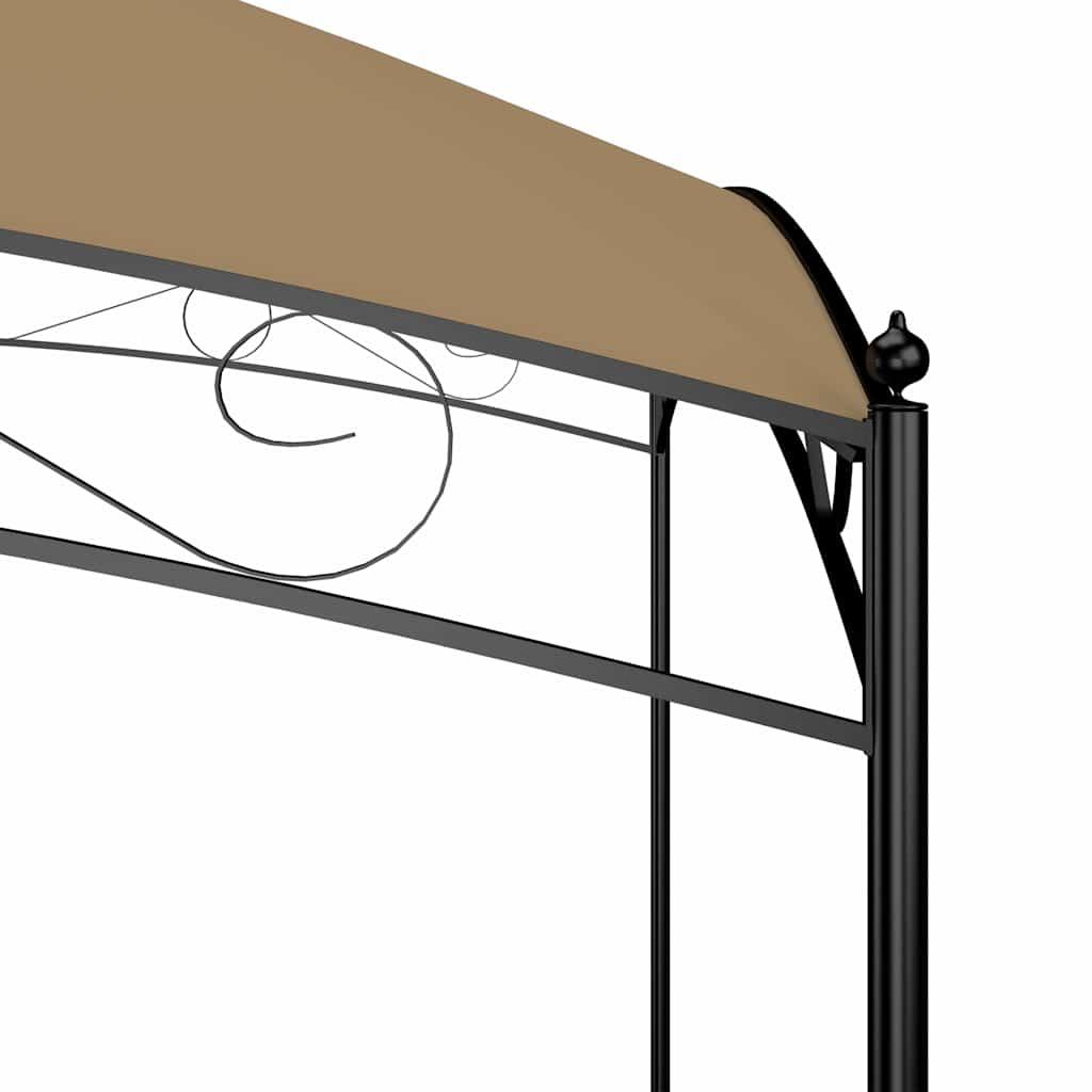 Cenador gris antracita 384x281x270 cm 180 g/m²