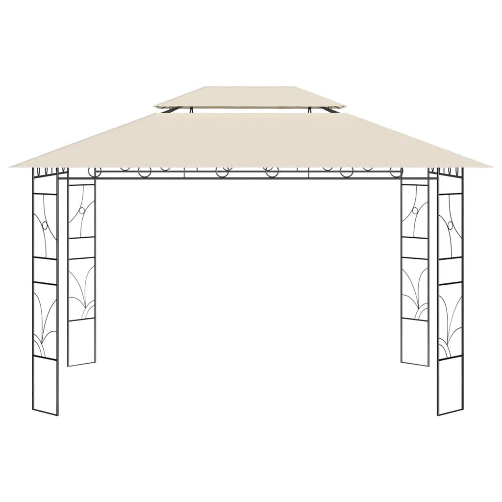 Cenador gris antracita 2,98x5,3x2,59 m 160 g/m²