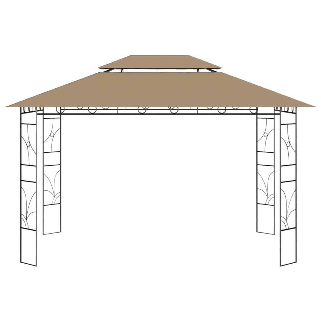 Cenador gris antracita 2,98x5,3x2,59 m 160 g/m²