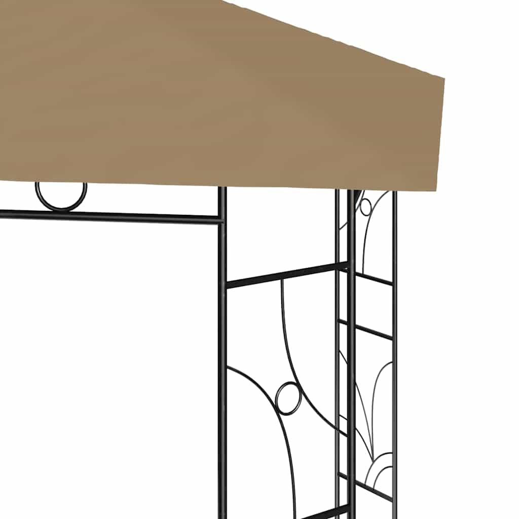 Cenador gris antracita 2,98x5,3x2,59 m 160 g/m²
