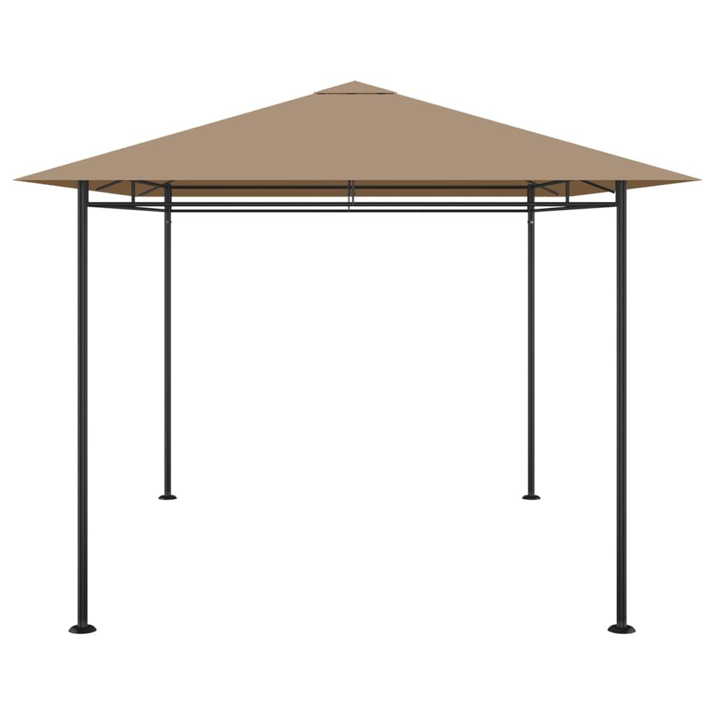 Cenador gris antracita 384x281x270 cm 180 g/m²