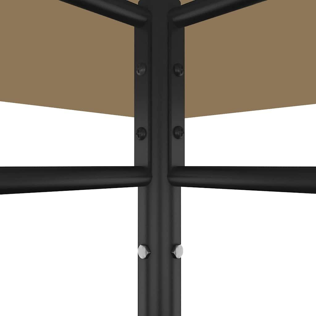 Cenador gris antracita 384x281x270 cm 180 g/m²