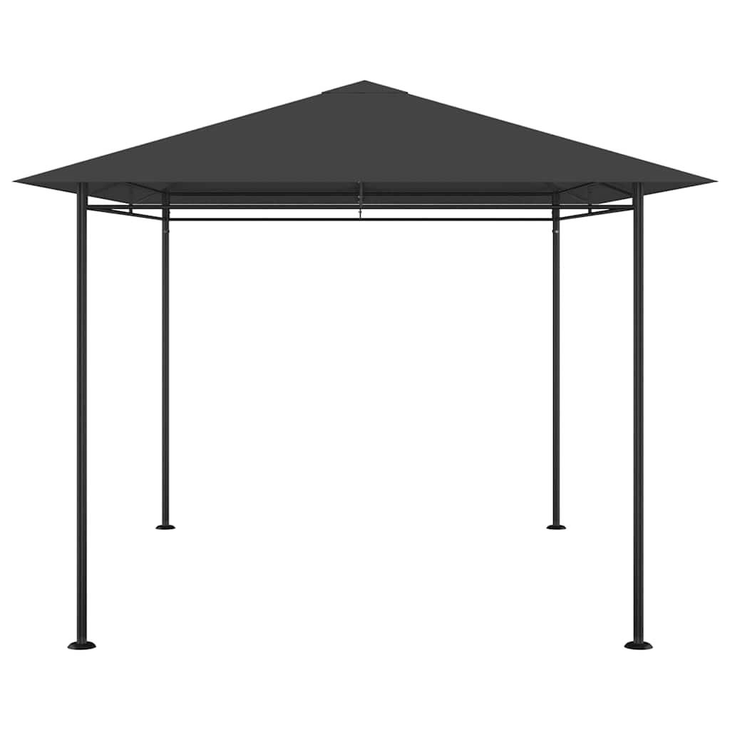 Cenador gris antracita 384x281x270 cm 180 g/m²
