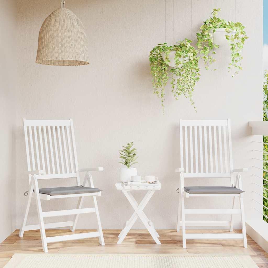 Cojines silla de jardín 2 uds tela Oxford antracita 50x50x3 cm