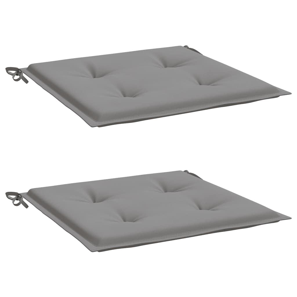 Cojines silla de jardín 2 uds tela Oxford antracita 50x50x3 cm