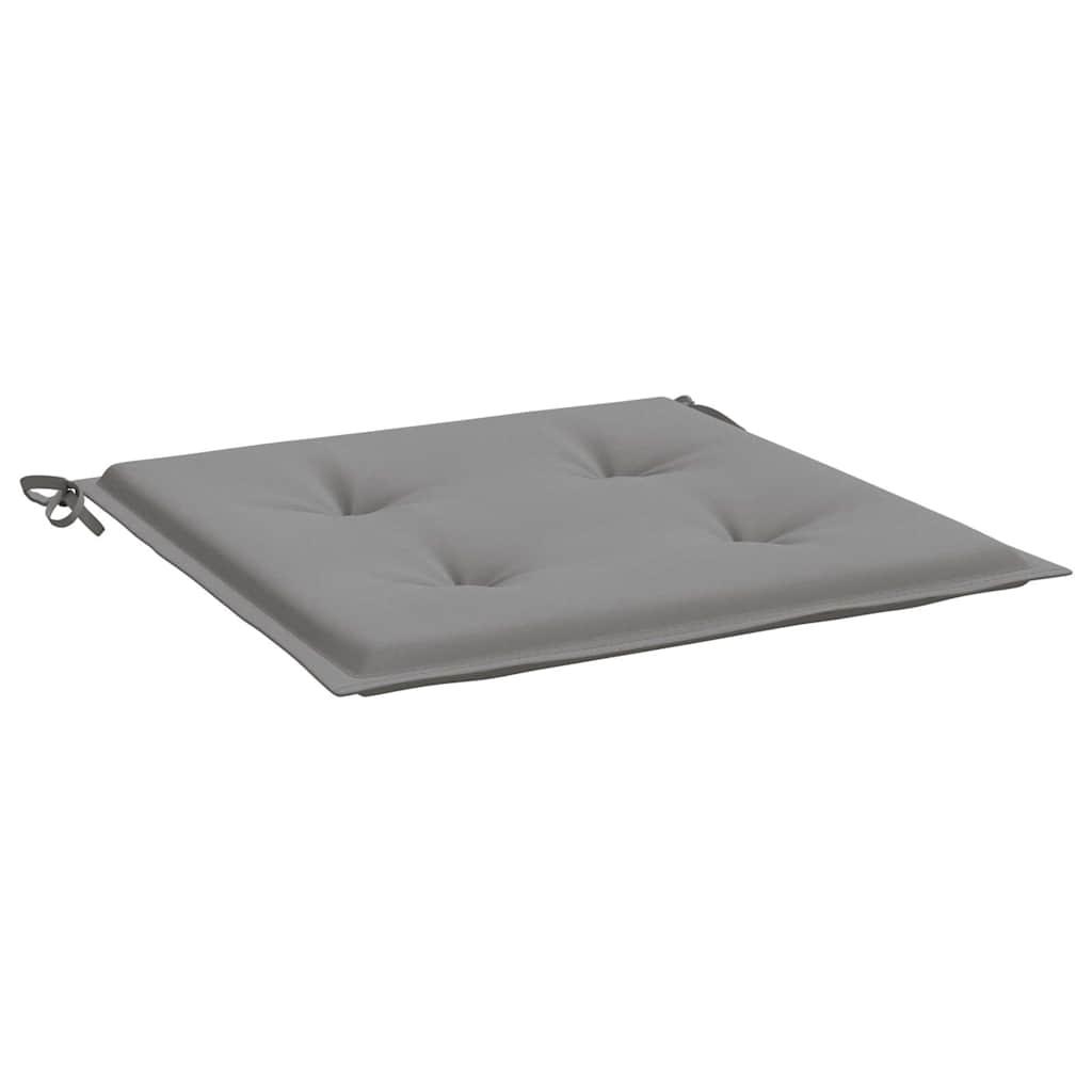 Cojines silla de jardín 2 uds tela Oxford antracita 50x50x3 cm