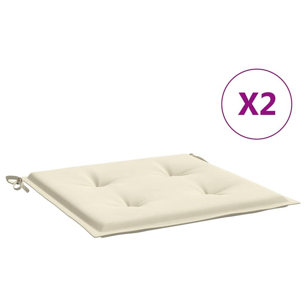 Cojines silla de jardín 2 uds tela Oxford antracita 50x50x3 cm