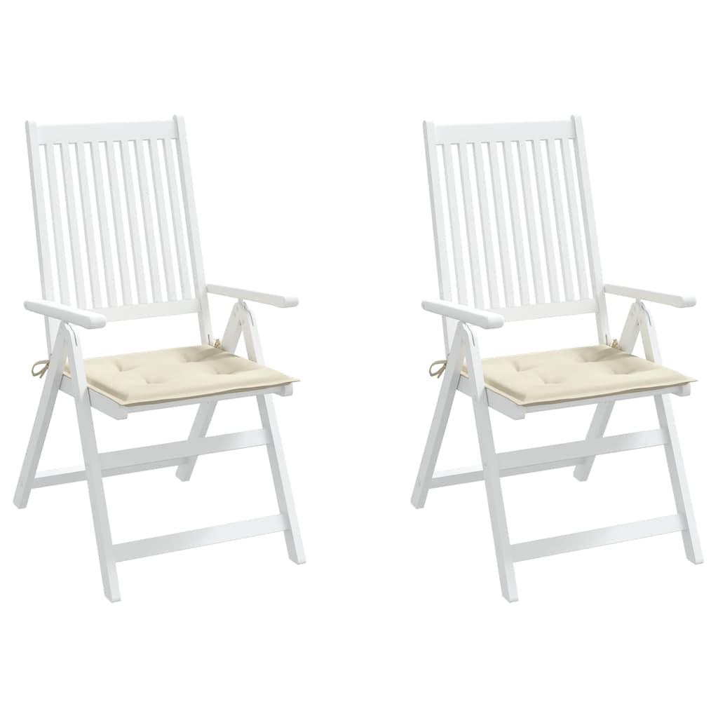 Cojines silla de jardín 2 uds tela Oxford antracita 50x50x3 cm