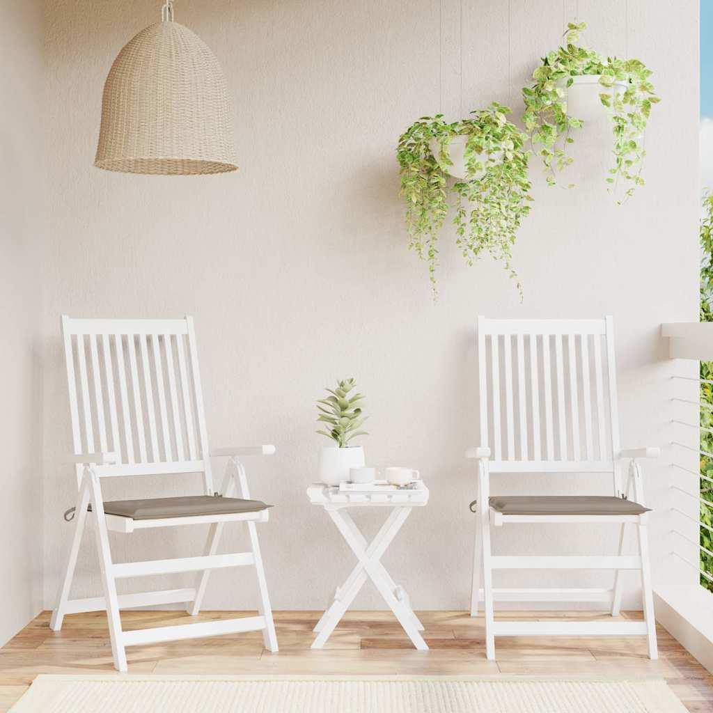 Cojines silla de jardín 2 uds tela Oxford antracita 50x50x3 cm
