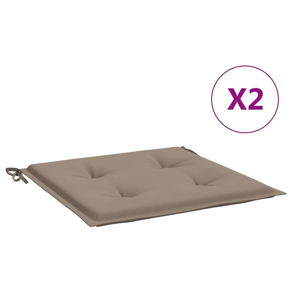 Cojines silla de jardín 2 uds tela Oxford antracita 50x50x3 cm