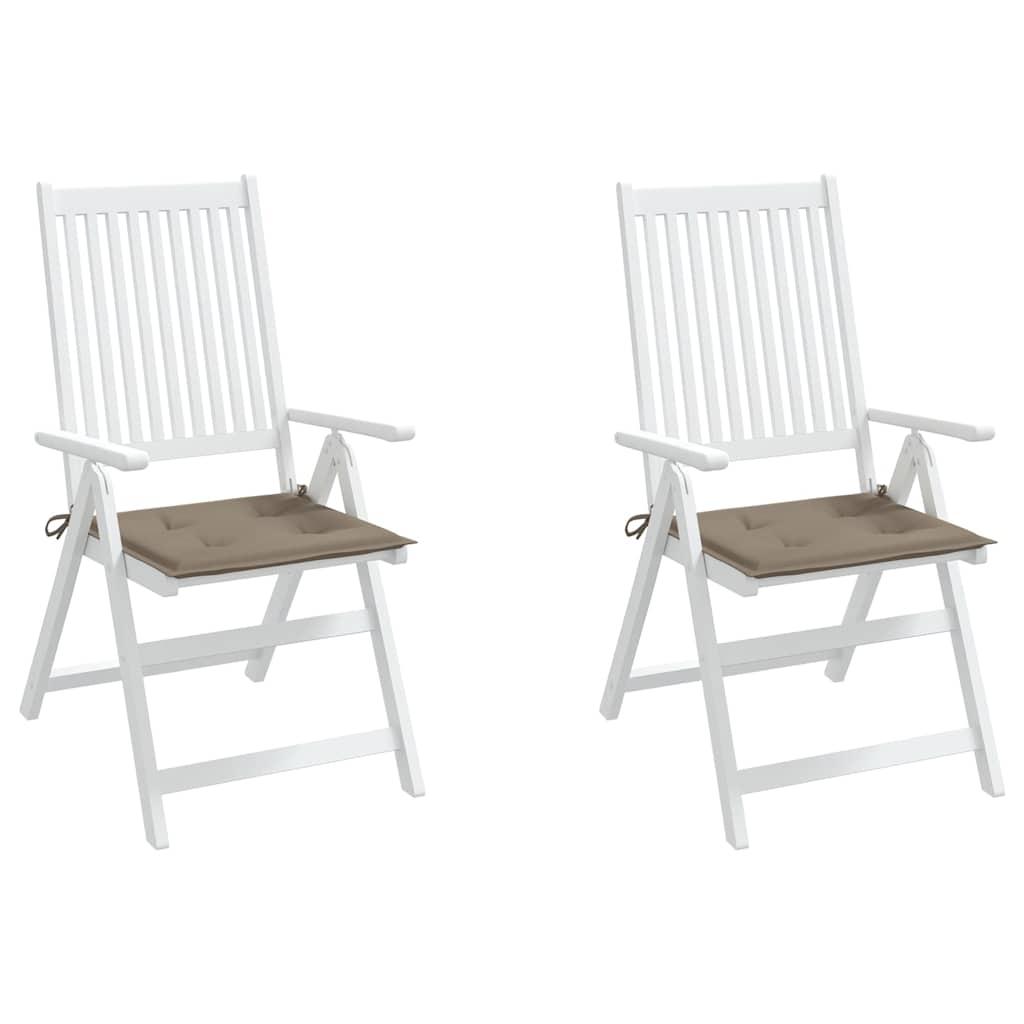 Cojines silla de jardín 2 uds tela Oxford antracita 50x50x3 cm