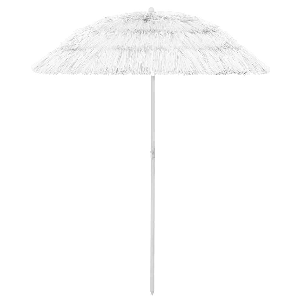 Sombrilla de playa Hawaii blanco 240 cm
