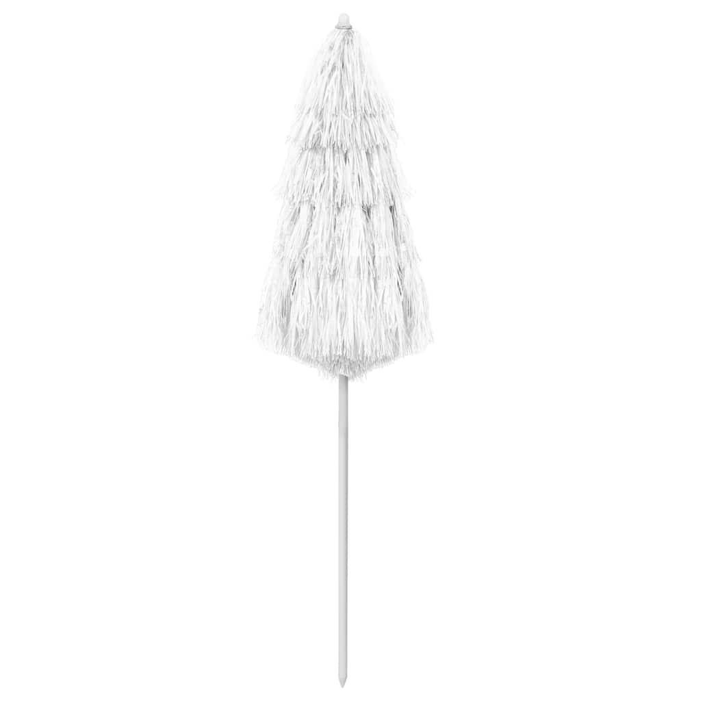 Sombrilla de playa Hawaii blanco 240 cm