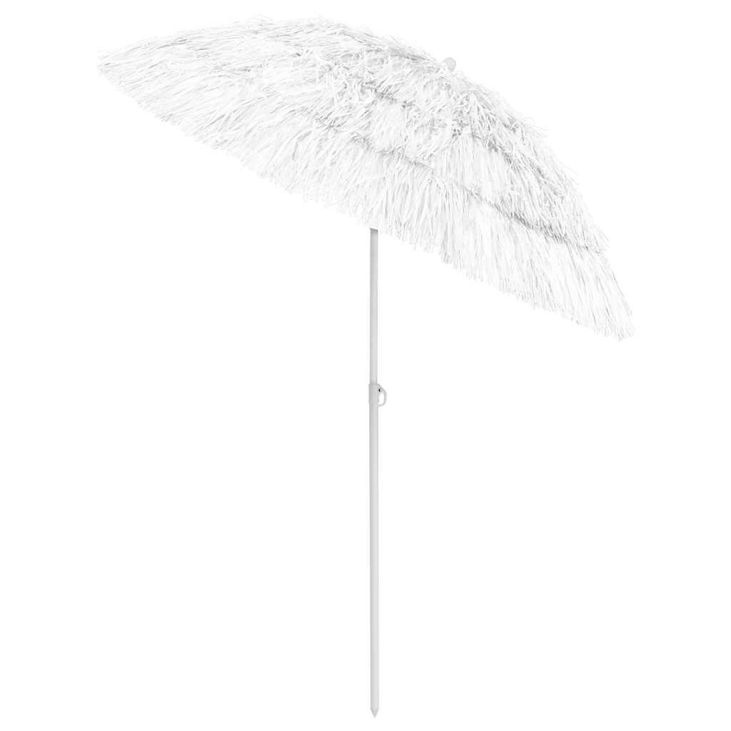 Sombrilla de playa Hawaii blanco 240 cm
