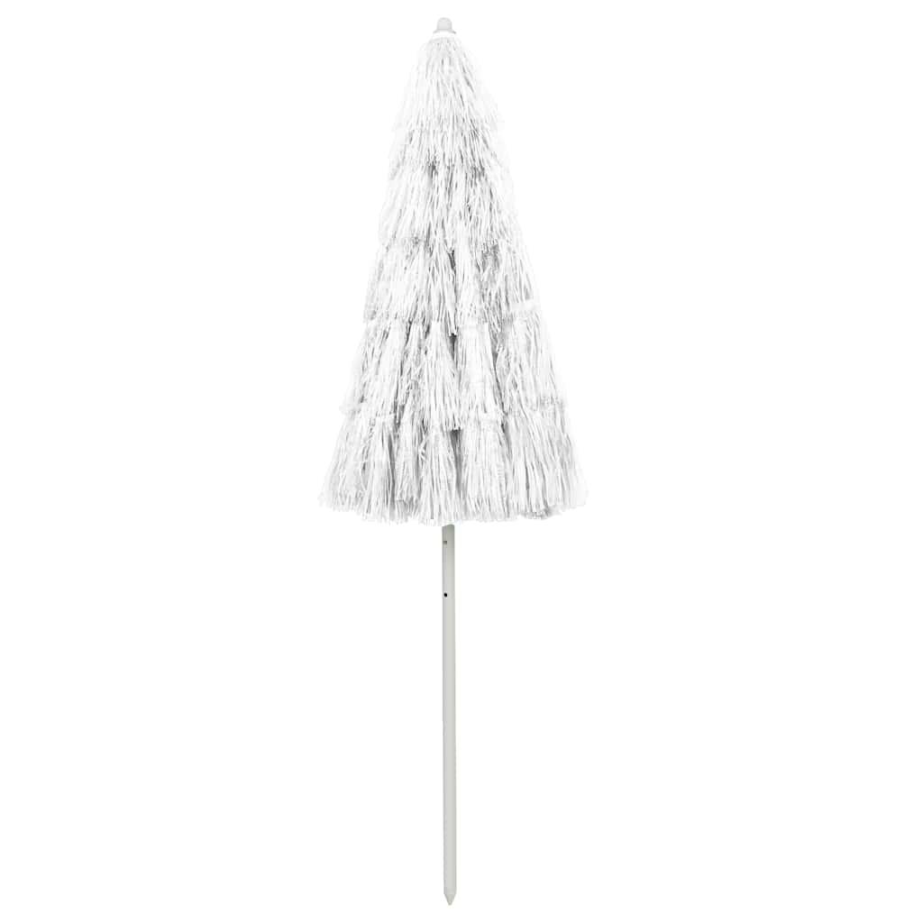 Sombrilla de playa Hawaii blanco 240 cm