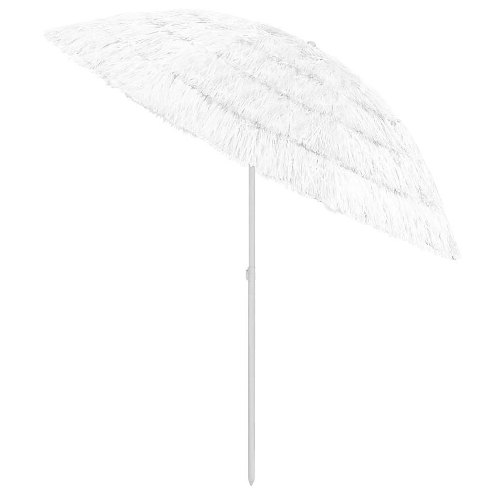 Sombrilla de playa Hawaii blanco 240 cm