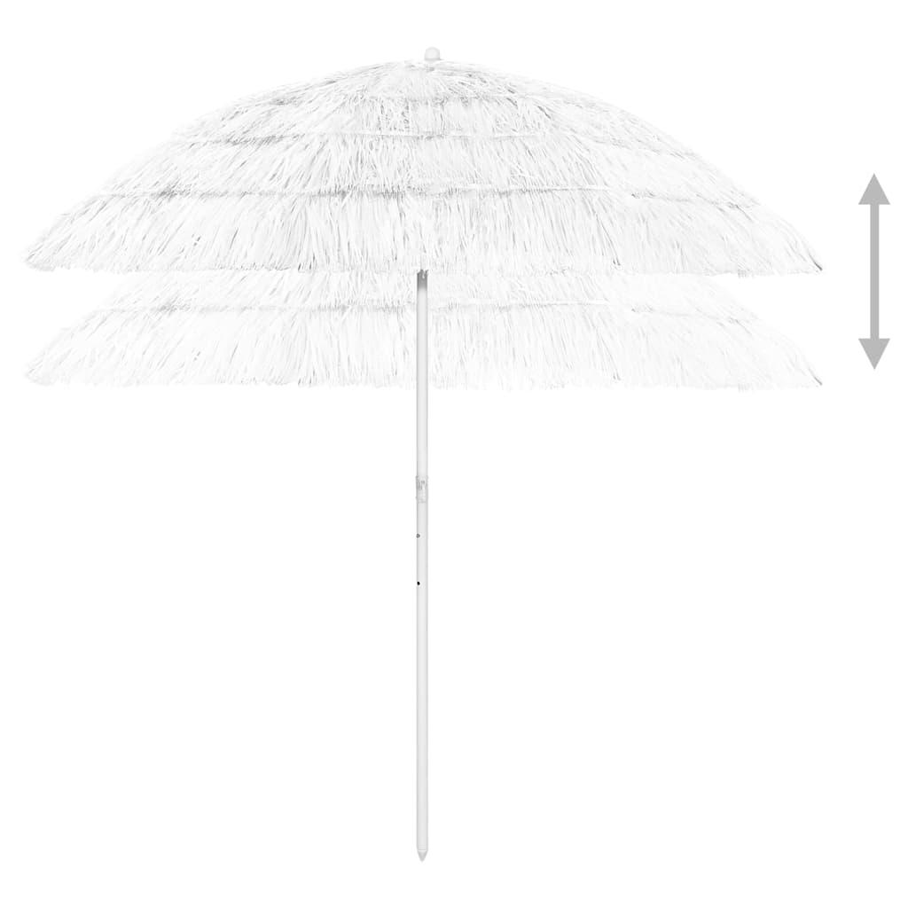 Sombrilla de playa Hawaii blanco 240 cm