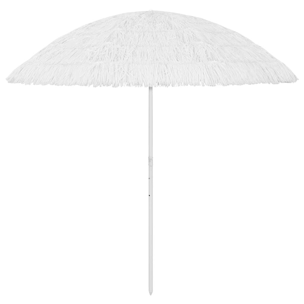 Sombrilla de playa Hawaii blanco 180 cm