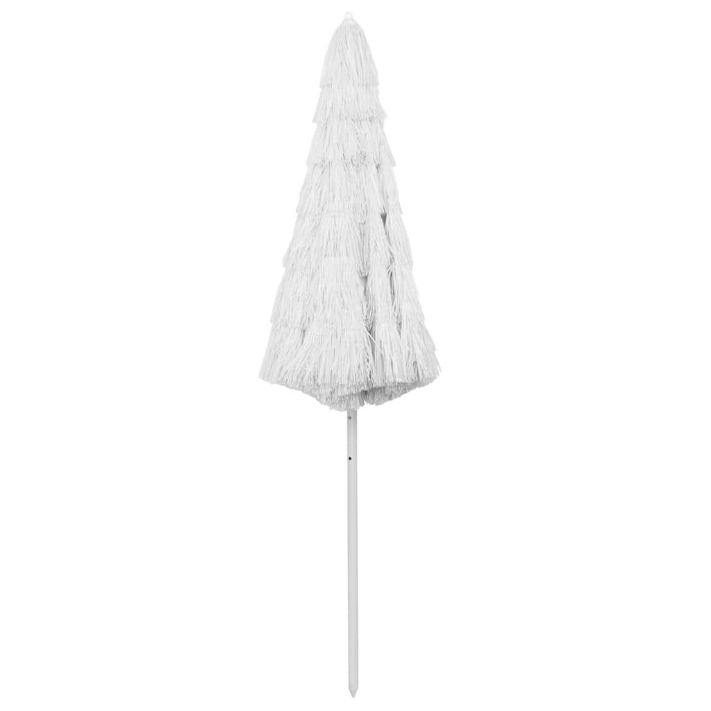 Sombrilla de playa Hawaii blanco 180 cm