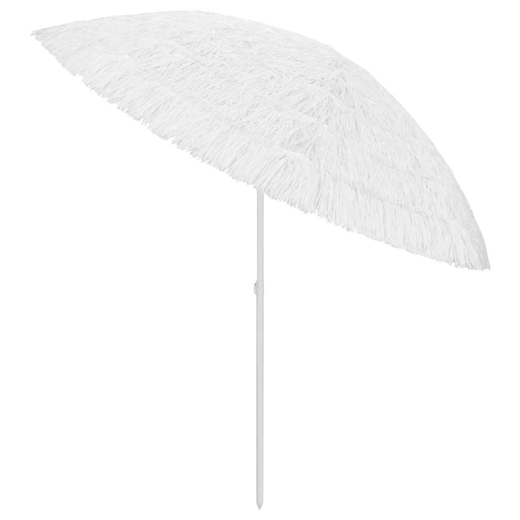 Sombrilla de playa Hawaii blanco 180 cm