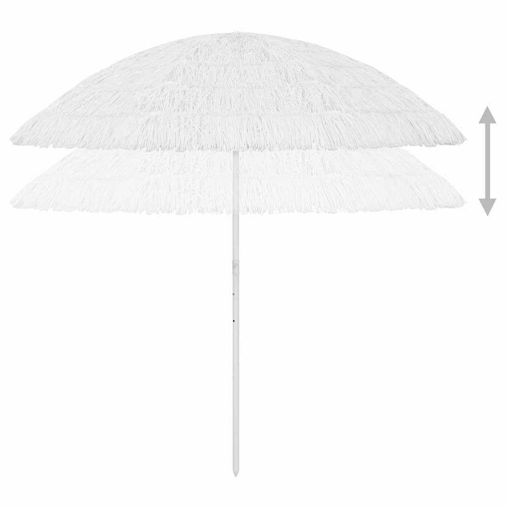 Sombrilla de playa Hawaii blanco 180 cm