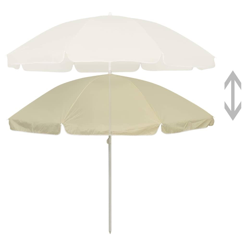 Sombrilla de playa amarillo arena 180x120 cm
