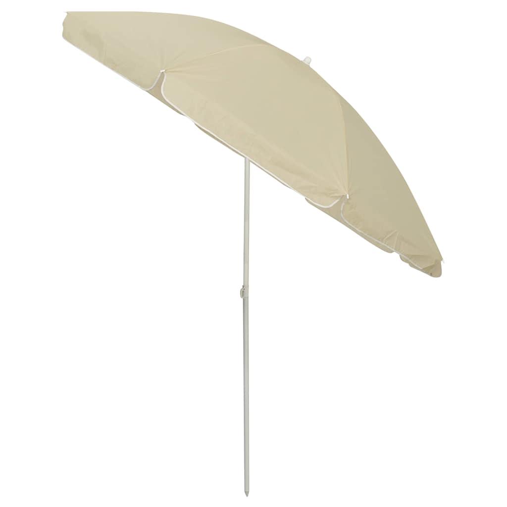 Sombrilla de playa amarillo arena 180x120 cm