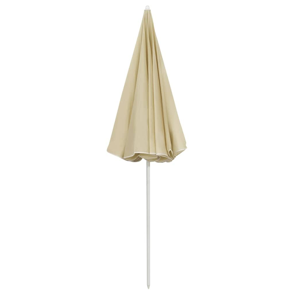Sombrilla de playa amarillo arena 180x120 cm