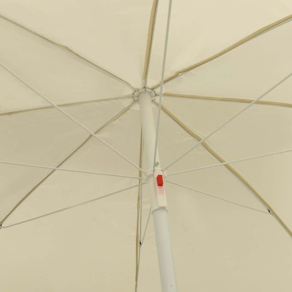 Sombrilla de playa amarillo arena 180x120 cm