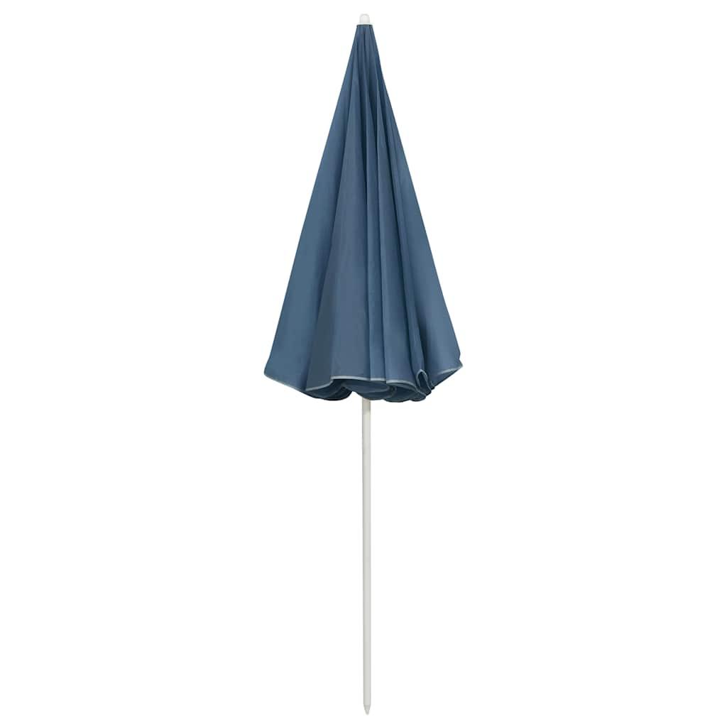 Sombrilla de playa gris antracita 200x125 cm