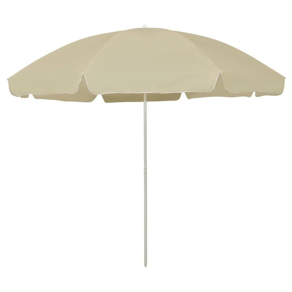 Sombrilla de playa amarillo arena 180x120 cm